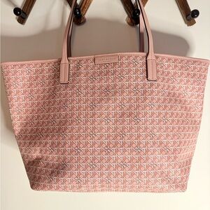 Tory Burch Light Pink Patterned Tote